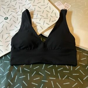 NWT Lululemon Align V-Neck Bra *C/D Cup, Sz 6, BLACK
